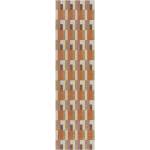 Flair Rugs Оранжево-естествена пътека 60x230 cm Riley Block Geo - Flair Rugs (503119377004)