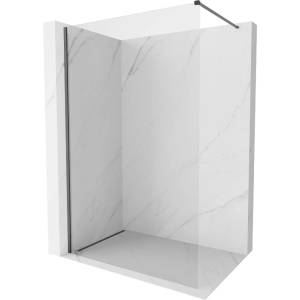 Mexen Kioto-X душ стена Walk-in 70 x 200 см, прозрачна 10 мм, оръжееносиво четкан - 800-070-101-66-00-X (800-070-101-66-00-X)