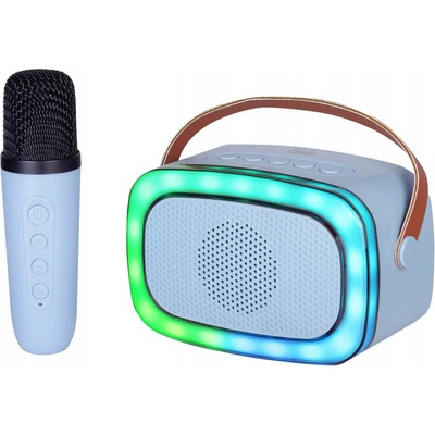 BLUETOOTH BEZDRÁTOVÝ REPRODUKTOR pro děti PŘENOSNÝ karaoke mikrofon dárek