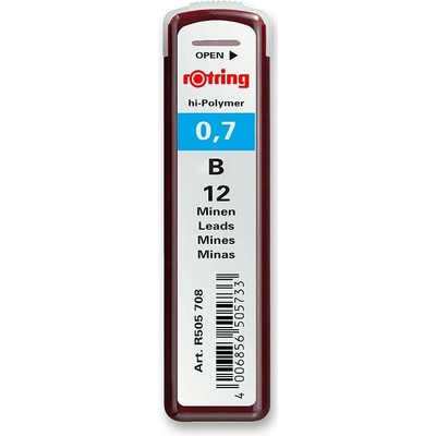Rotring 5057070 TIKKY tuhy do mikrotužky 0,7 mm B
