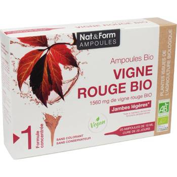 Nat&Form Червени лозови листа, БИО, 20 ампули х 10 ml | Nat&Form (022972 (AMP_VIGNE))