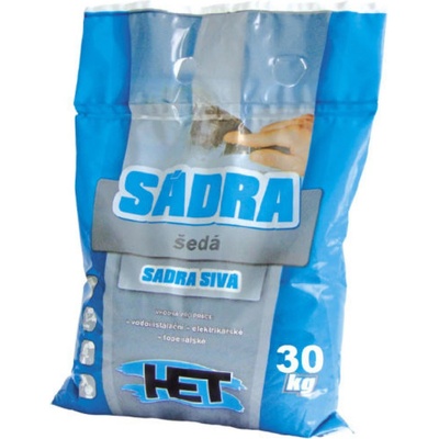 Het sadra šedá stavebná, 30 kg