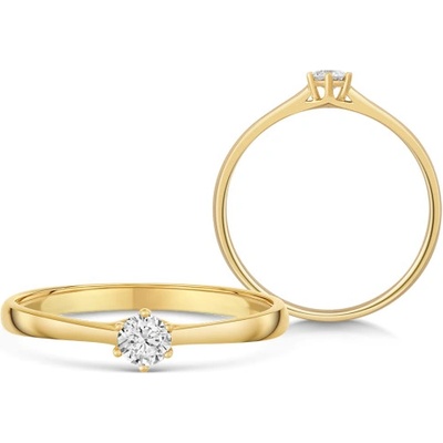 Sofia Diamonds zlatý zásnubný prsteň s diamantom UDRG47929Y H I1