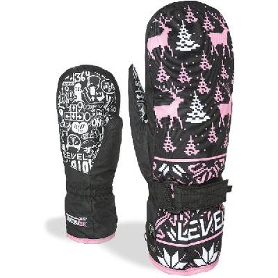 Level Junior Mitt PK Black Velikost: V