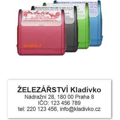 Modico, Razítko M3, až 4 řádky – Zboží Živě