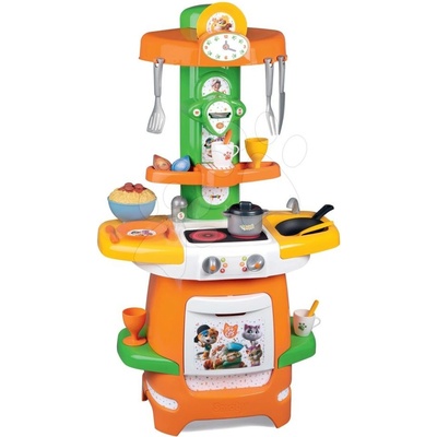 Smoby kuchyňka 44 Cats Cooky s otevíratelnými křidélky a 24 doplňky