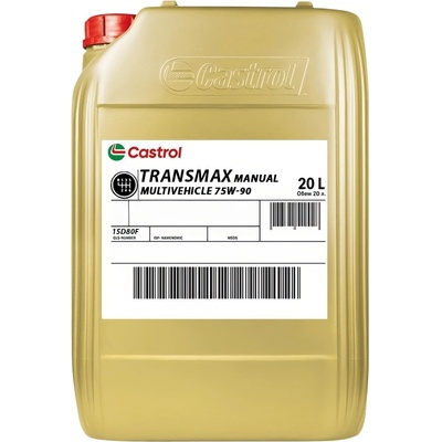 Castrol Масло castrol transmax m. mv 75w90 20 литра