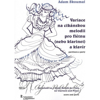 Variácie na cigánsku melódiu pre priečnu flautu klarinet a klavír Adam Skoumal