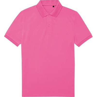 B&C MY ECO POLO 65/35 Pánská polokošile s krátkým rukávem růžová