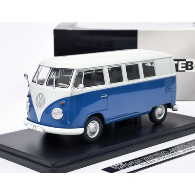 Whitebox Volkswagen T1 1960 bílá/modrá 1:24