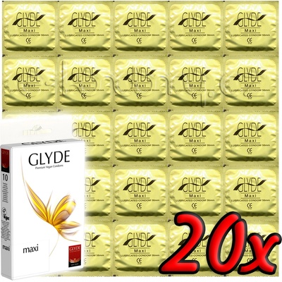 GLYDE Maxi - Premium Vegan Condoms 20 pack