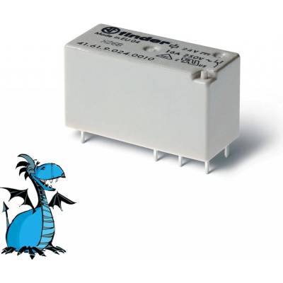 Finder 41.61.9.024.0010, 1P/16A, 24V DC