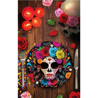 Guirca Papierové taniere Catrina 23 cm