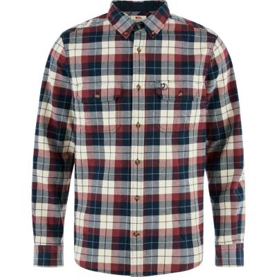 Fjällräven Singi Heavy flanelová košile M dark navy-maroon