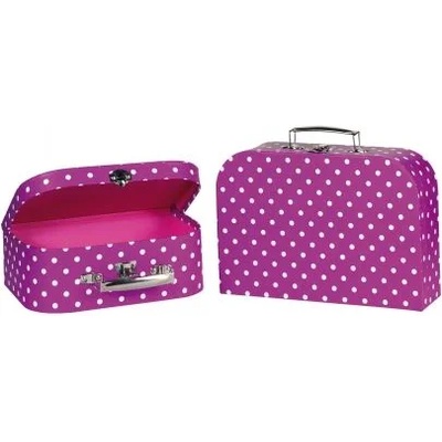 Goki - Куфари лилави на бели точки, 2бр. комплект (60106)