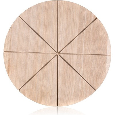 Banquet Prkénko na krájení, prkénko na pizzu, perforované, březové dřevo 32 cm