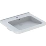 Geberit Selnova Comfort - Умивалник без бариери, 55x53 см, с преливник, отвор за смесител, бял 500.785. 00.7 (500.785.00.7)
