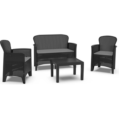 Igotrend zahradní nábytek JUNGLE antracit/šedý