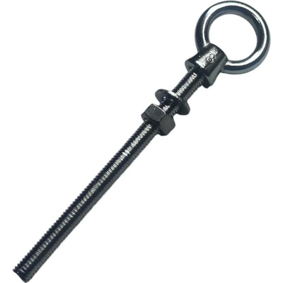 Nerezový šroub s okem M12 x 120 mm, s límcem (sukýnkou), A4