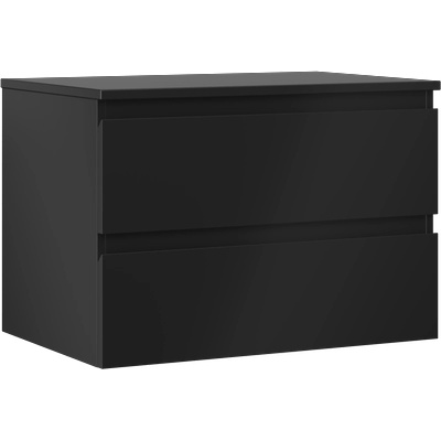 Orio шкаф за баня под умивалник 70 см с плот, 2 чекмеджета, черен мат - 91A10-07047-2-BFFC71 (91A10-07047-2-BFFC71)