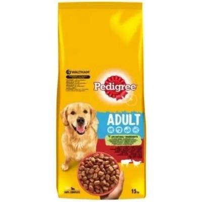 PEDIGREE суха храна за кучета с говеждо, 15 кг