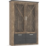 Bogdan Furniture Europe Шкаф Мебели Богдан Georgia 2D-2V-E20, колониален дъб и матера