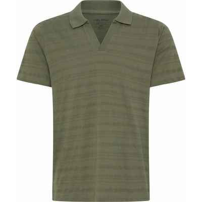 Blend BHKNOX Pique splitneck polo Khaki