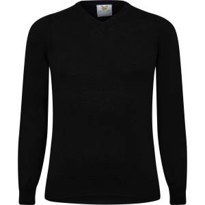 Lyle & Scott Пуловер Lyle and Scott Merrick V-Neck Jumper - True Black