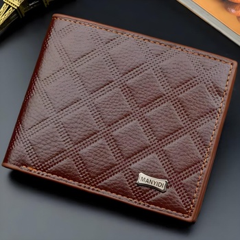 HARAHU Мъжко портмоне Manyidi LU-35503 - Кафяво KP35503 (LU-35503)