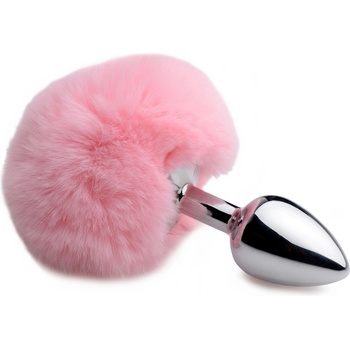 Image 1 of Tailz Fluffy Bunny Tail Anal Plug Pink