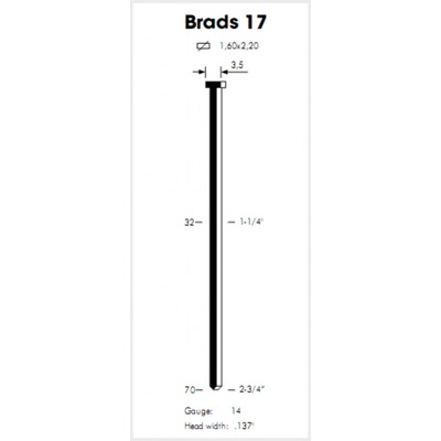 Bredy OMER 17P / 32 hrebik_omer_17p_32