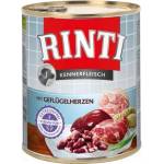 RINTI Kennerfleisch Adult - консерва за кучета със сърца от домашни птици - 800 гр - Германия