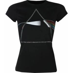 ROCK OFF дамска тениска Pink Floyd - DSOTM Diamante - ЧЕРЕН - ROCK OFF - PFTEE154LB