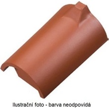 Walther Bobrovka hřebenáč koncový větrací engoba tmavě hnědá
