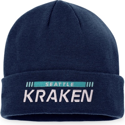 Fanatics zimní čepice Seattle Kraken Authentic Pro Game & Train Cuffed Knit Traditional Navy