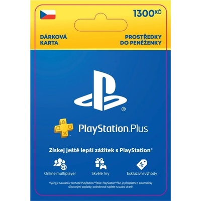 PlayStation Store dárková karta 1300 Kč