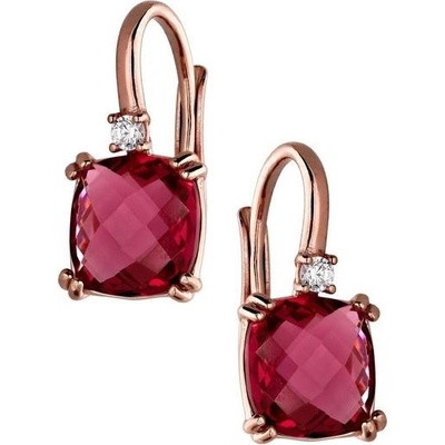 Zlaton náušnice růžové zlato 000812305249