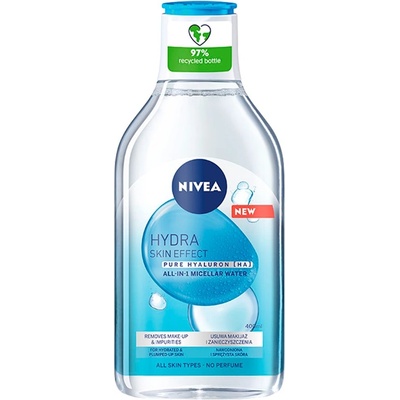 Nivea Hydra Skin Effect micelární voda s kyselinou hyaluronovou 400 ml