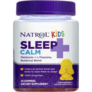 Natrol Kids Sleep + Calm Gummies [60 дъвчащи дражета] Ягода
