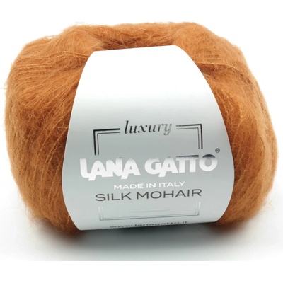 Lana Gatto pletací příze mohér hedvábí SILK MOHAIR senape 14198