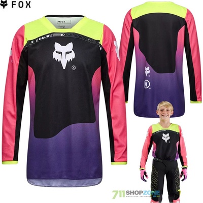 Fox Yth 180 Elevated jersey pink