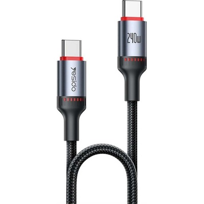 YESIDO ca185 usb-c към usb-c Кабел 240w за Бързо Зареждане 1.2 м