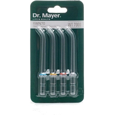 Dr. Mayer Резервни накрайници за зъбен душ dr. mayer wt7000, 4 бр/опаковка (rwn70)