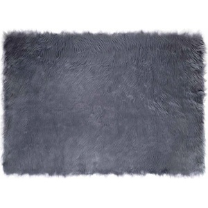 vidaXL Изкуствена овча килим TAFALLA Антрацит 120 x 170 cm Полиестер (42021592)