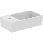 Ideal Standard Окачена мивка Ideal Standard Atelier Extra, лъскаво бяла, 45 см, с отвор за смесител и ляв преливник (T392001)