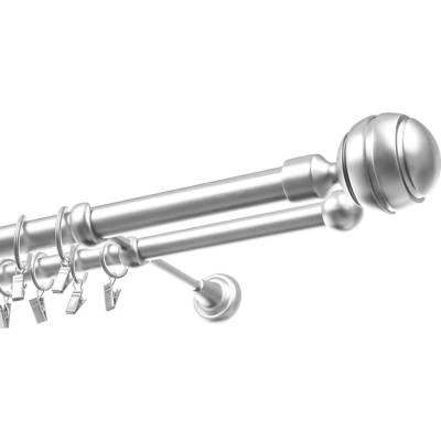 Garnyze-levneCZ Garnýže Koule Elegant dvouřadá satyna komplet 25/16 mm 180 cm
