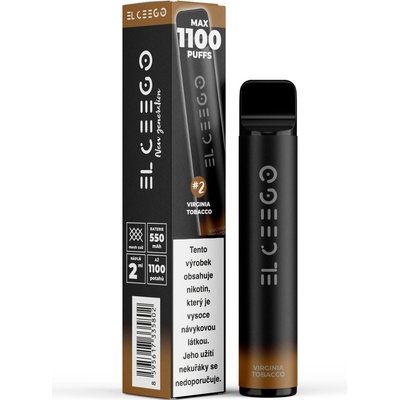 EL CEEGO Virginia Tobacco 16 mg 1100 potáhnutí