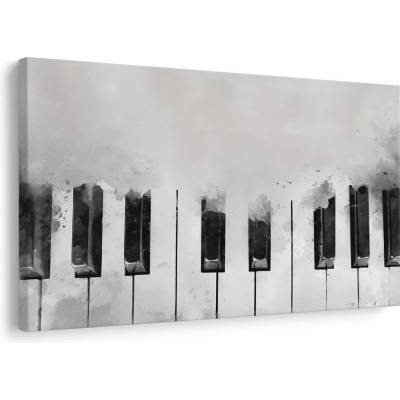 Obraz černobílé klavírní klávesy - 30x20