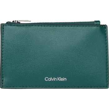 Calvin Klein Foil logo top zip cardcase