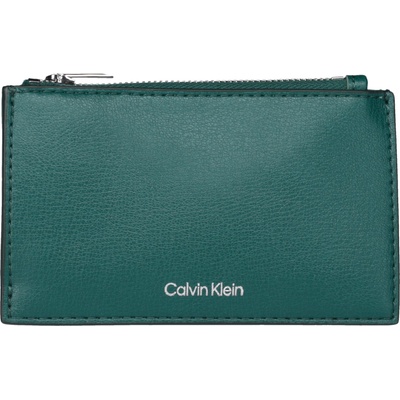 Calvin Klein Foil logo top zip cardcase